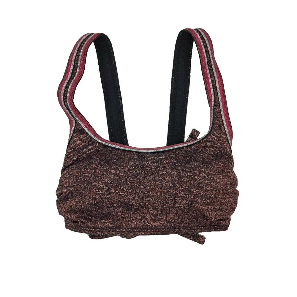 Xhilaration Juniors Textured Metallic Bikini Top